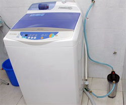 Применение гидрофильтра для стиральной машины. Борьба с запахом серы и следами ржавчины на одежде. Фильтрация воды для бытовой техники в загородном доме или коттедже.